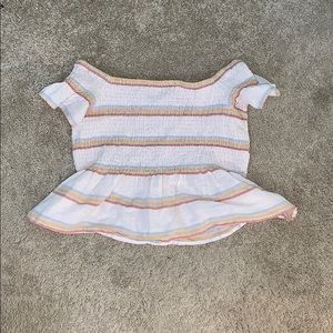 OFF THE SHOULDER AMERICAN EAGLE TOP